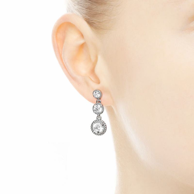 Pandora Eternal Elegance Drop Earrings Silver Egypt XY2093654
